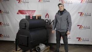 Печь на дровах Муссон. Воздушное отопление.