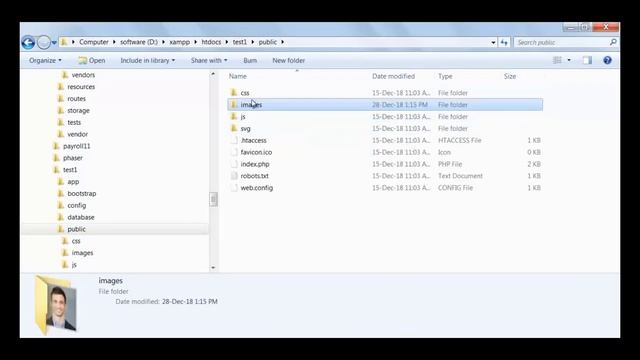 How to display image in blade file of laravel - (Hindi)