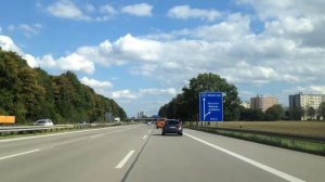 Автобан А96, пригород Мюнхена
