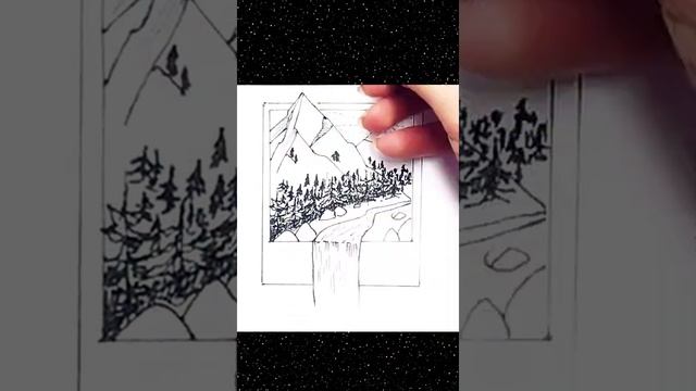 Рисунки черной ручкой.Рисунки для срисовки. Скетчи ручкой