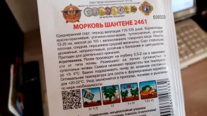 Морковь сорта "ШАНТАНЕ 2461" буду Выращивать в 2022г. Очень Сладкая. 7 марта 2022г.