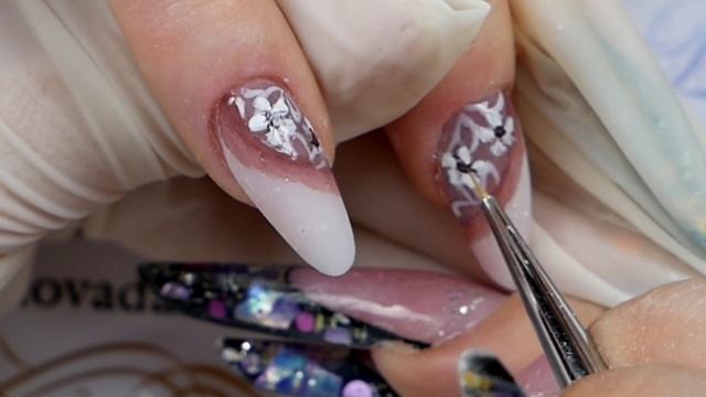 шикарный дизайн ногтей гель лаком. потрясающие кружева на ногтях смотреть онлайн