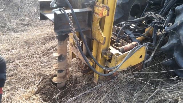 Самодельный ямобур на минитрактор смотреть онлайн