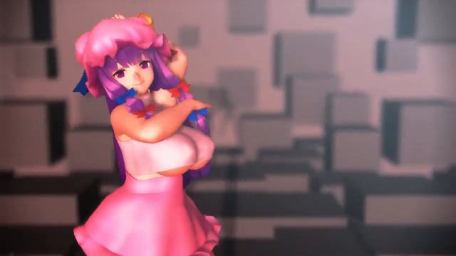 【東方MMD】紳士向け R18 Mmd  サンプル エロいムチムチなパチュリーが踊るPASSION【Touhou】