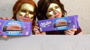 ASMR MUKBANG Milka Oreo ASMR Eating Sounds No Talking Звуки Еды Мукбанг не Болталка