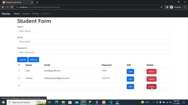 Update data In PHP using MYSQL смотреть онлайн