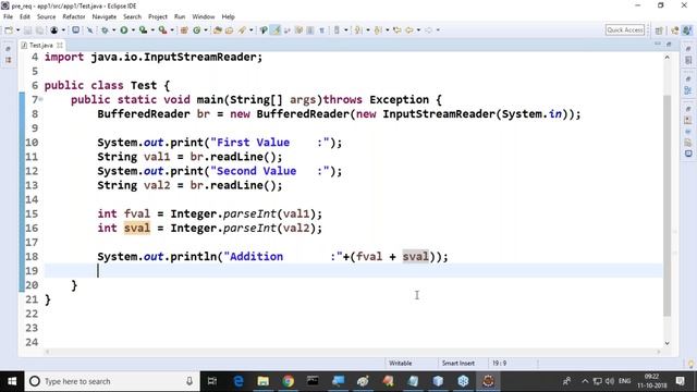 ADV. JAVA Introduction || Demo - 4 || by Mr. Nagoor Babu Sir On 11-10-2018 смотреть онлайн