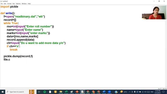 Binary file handling | python binary files | class 12 python file handling| cbse | read & write