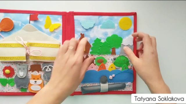 Развивающий планшет из фетра "Азбука". Отличный тренажёр для мелкой моторики и изучения букв. смотреть онлайн