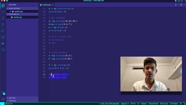"Machine Learning" - Lecture 3 | Vector,Scalar & Polynomials in python| Sandeep Makwana| #ML #Pytho