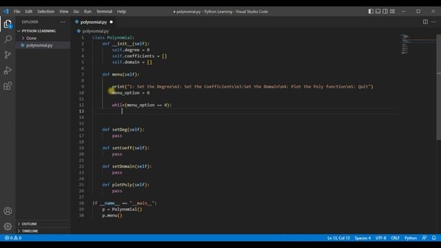 Part 3: Polynomial Function Menu System in Python | User select the options on the console смотреть онлайн