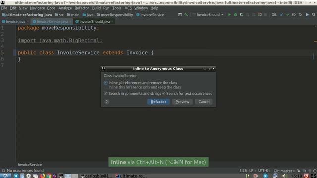 Merge classes to remove feature envy смотреть онлайн