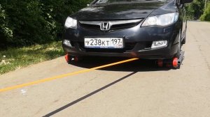 Поворотный блок подкатных телег для эвакуации, перемещения автомашины, буксировки, автосервиса.