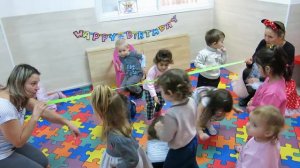 День рождение Нигины - 3 года. Детский сад  " Мишутка "  2014 год