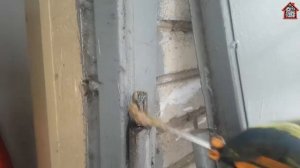 Ремонт дверной коробки,замена порога.