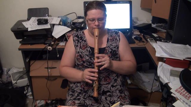 Introduction and slow metronome work Telemann Recorder Sonata F major Vivace 10 Jan 2014 смотреть онлайн