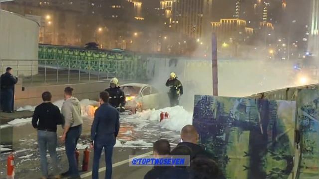 Башня Федерация / в москва сити взорвалась машина