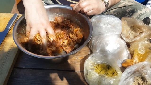 Нежный шашлык из телятины и курочки #Шашлык #Азиатскаякухня #KZ #Восточнаякухня #ДегустаторТолстов