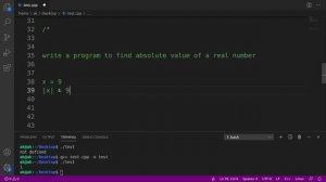 Absolute Value Program in C++