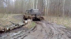 На рыбалку на УАЗе в Борок !!! Грязь . Бездорожье 2017.