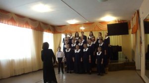 "На зелёном лугу" русская народная песня , обработка Л. Абелян