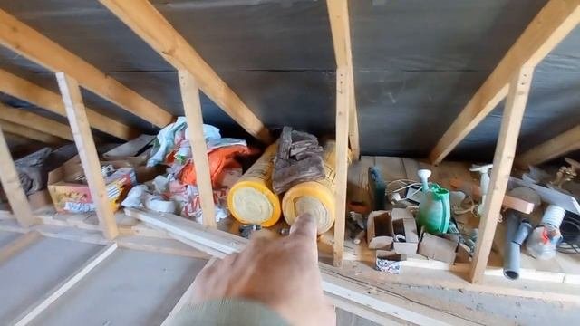 Утепление железобетонного чердачного перекрытия.
