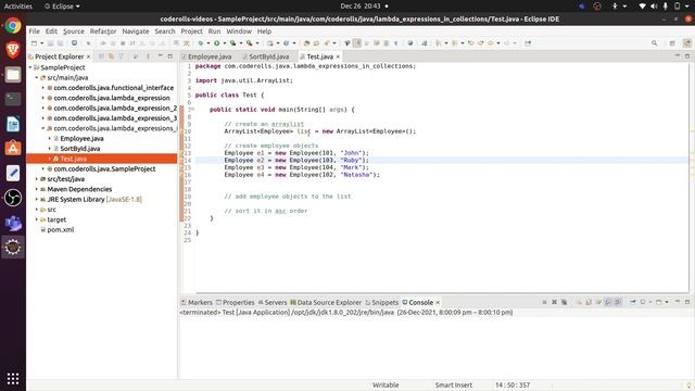 06 Lambda Expressions Example 4 (With Collections) смотреть онлайн