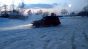 Субару форестер зима снег и газ в пол!