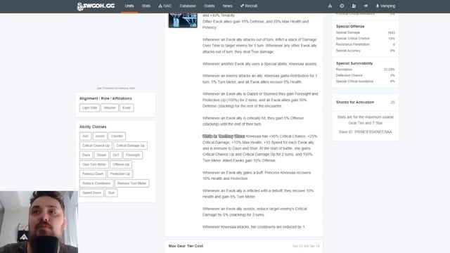 НОВЫЙ ПЕРСОНАЖ! Принцесса Нисаа. Поможет эвокам? - SWGOH