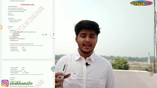 Class 12th Python Project PDF | Compute Science & IP Project| SQL Connectivity With Python |Cbse,IS