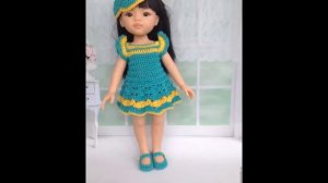 Платья для Кукол, Связанные Крючком 2019/ Dresses for Dolls Crocheted / Kleider für Puppen gestrick