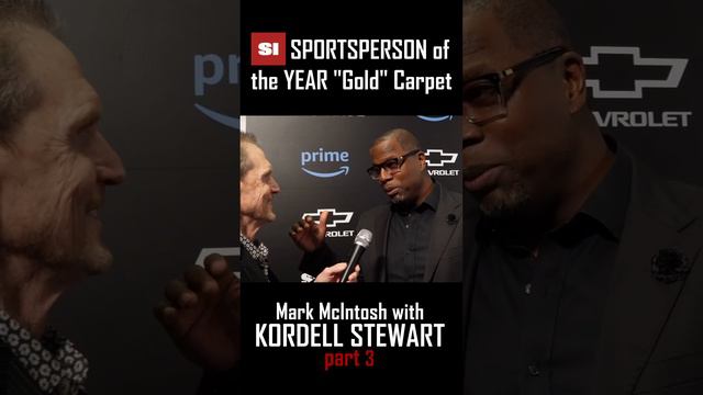 A few minutes with Kordell Stewart on the "gold" carpet.