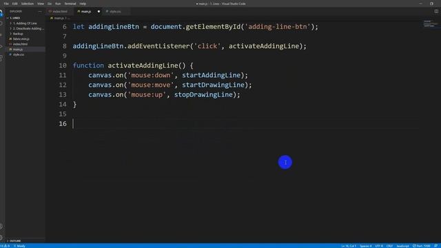 Fabric.JS Tutorial (Lines) - Adding Of Line (Part 1) смотреть онлайн