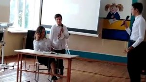 ???Сценка ко дню учителя?❤️?Внутренний голос учителя????выступление 8А? класса ????