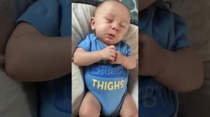 Cutest sneeze attack ever! He fights it like a champ!