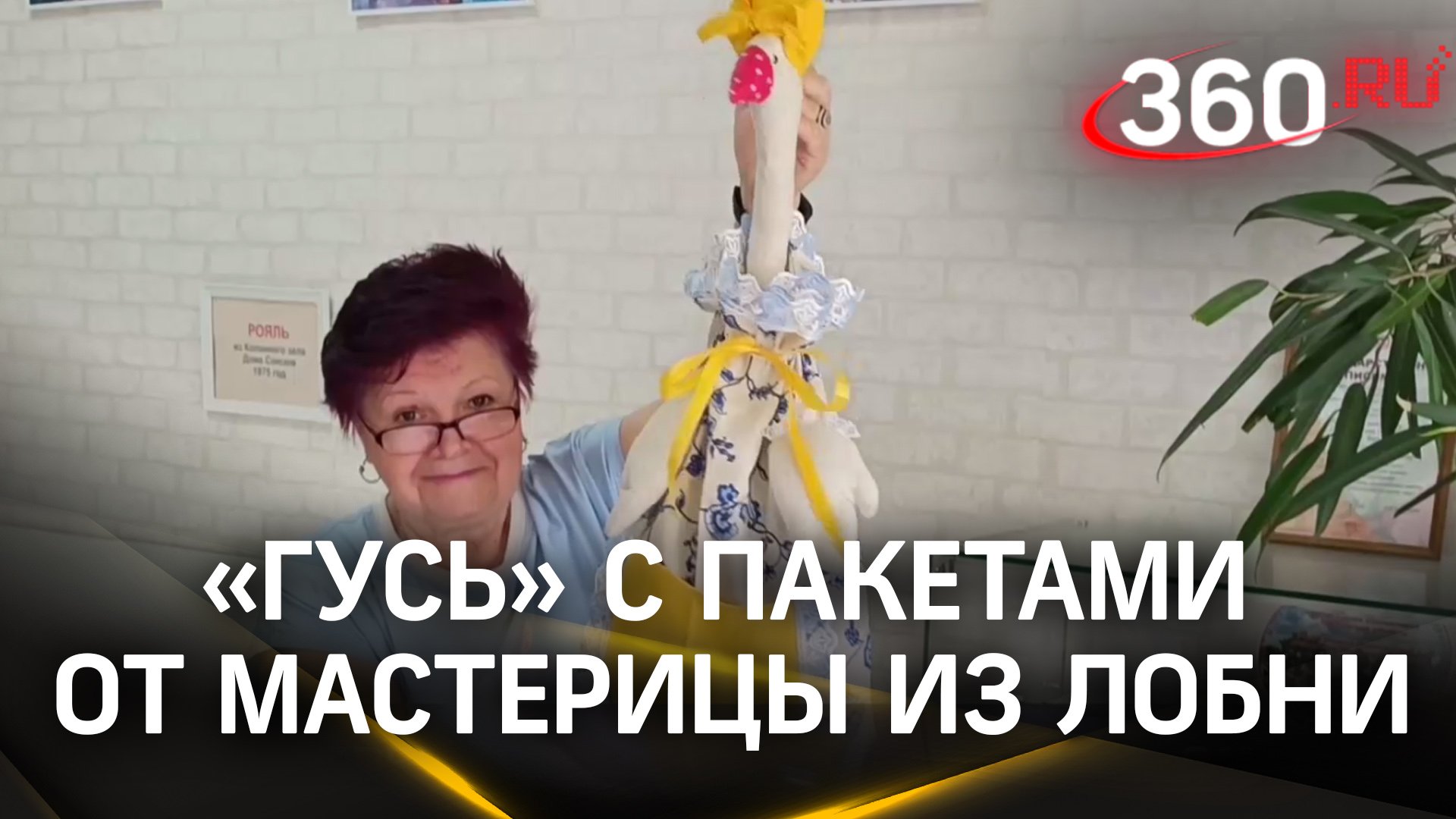 «Гусь» с пакетами от мастерицы из Лобни: интересное и функциональное украшение интерьера дома
