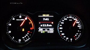 Audi A3 8V 2012 1,4 TFSI - acceleration 0-200 km/h