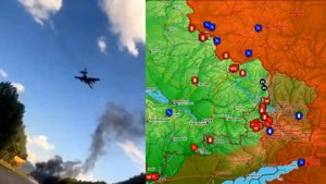 Карта боевых действий. Бои в Курской области