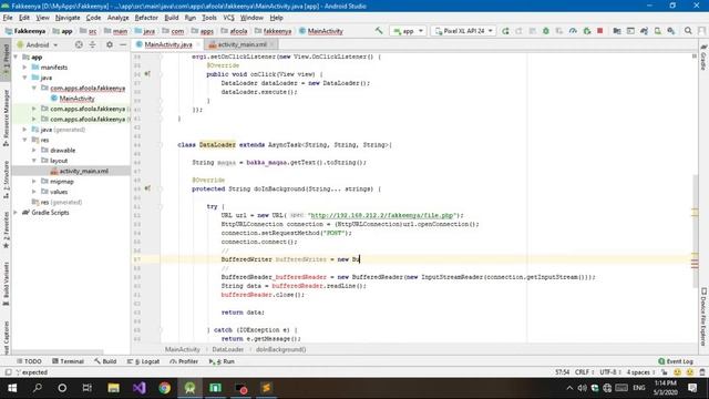 Android App Internet Connection using HttpURLConnection - part 2/2 смотреть онлайн