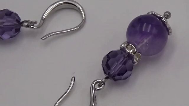 Серьги , аметист смотреть онлайн