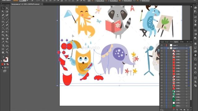 Рисуем персонажей в Adobe Illustrator смотреть онлайн