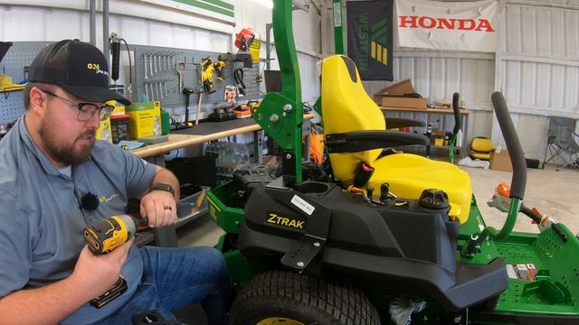 How to Install String Trimmer Mounting Kit on John Deere Z735M Zero Turn Mower смотреть онлайн