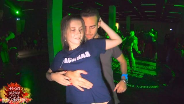 Walter Lombardo & Anastasia Kudinova social dancing @ Siberian Bachata Days @ ProDance 26.10.2019 смотреть онлайн