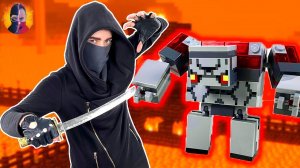 НИЖНИЙ МИР МАЙНКРАФТ! СТСН VS КРАСНЫЙ МОНСТР И ГАСТ MINECRAFT - МЕЧ ОГНЯ ОБНАРУЖЕН!