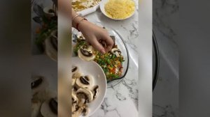 Дорадо запечённая с овощами и сыром♥️