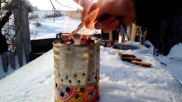 Пиролизная походная печь из консервных банок своими руками