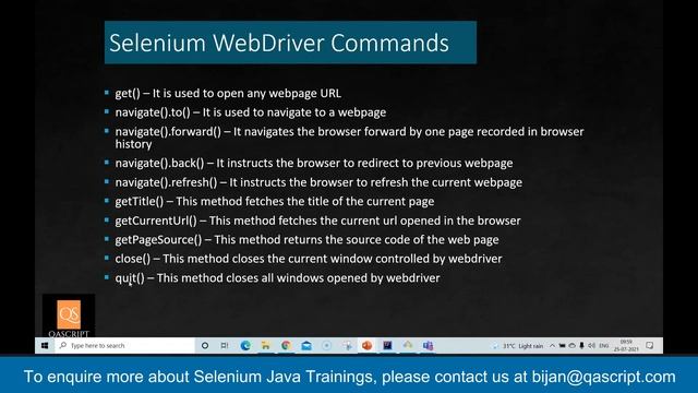 Basic To Advanced Selenium Java Full Course - Session 7 - Selenium Architecture, Locators & Command
