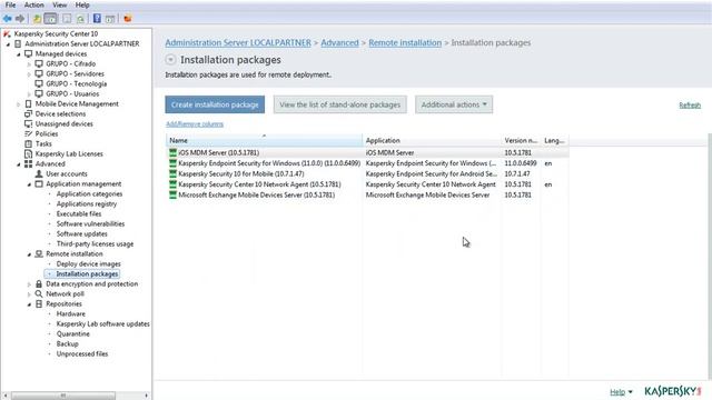 Kaspersky Security Center 10.5 y Kaspersky EndPoint Security v11 смотреть онлайн