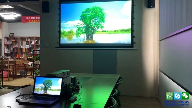 XY Screens ALR Black Crystal In-Ceiling Motorised Projector Screen with Epson PowerLite 2042 смотреть онлайн