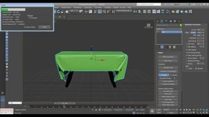 модификатор cloth. делаем скатерть в 3ds max